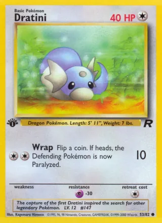 Dratini #53 · Team Rocket Pokémon card