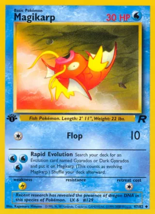 Magikarp #47 · Team Rocket Pokémon card