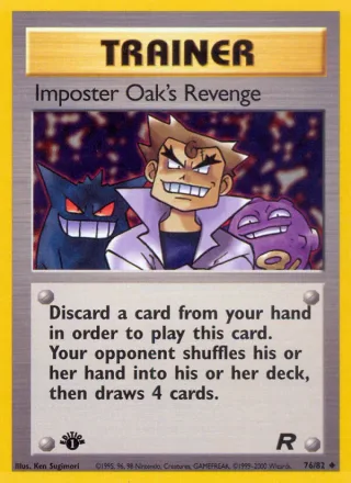 Imposter Oak's Revenge #76 · Team Rocket Pokémon card