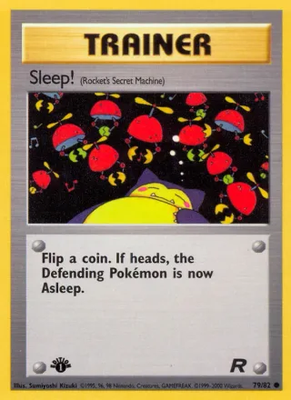 Sleep! #79 · Team Rocket Pokémon card