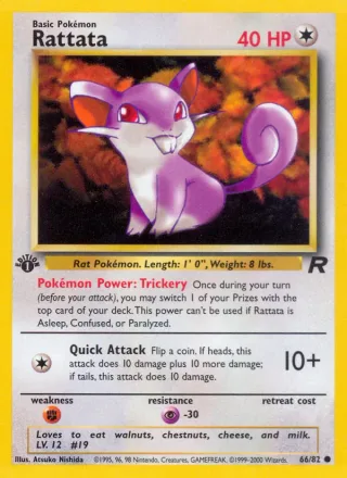 Rattata #66 · Team Rocket Pokémon card