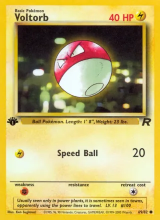 Voltorb #69 · Team Rocket Pokémon card