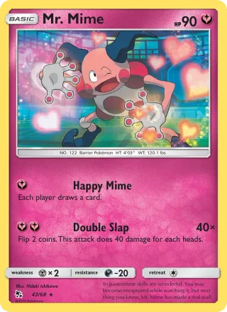 Mr. Mime #43 · Hidden Fates Pokémon card