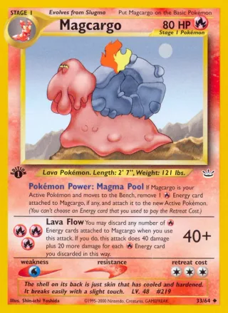 Magcargo #33 · Neo Revelation Pokémon card
