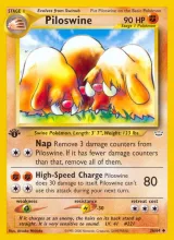 Piloswine · Neo Revelation Pokémon card