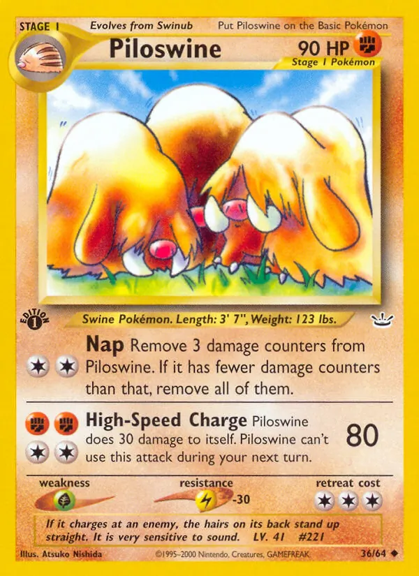 Piloswine full card art