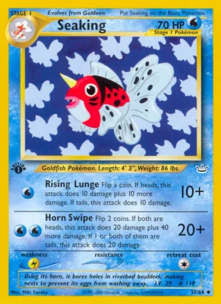 Seaking #37 · Neo Revelation Pokémon card