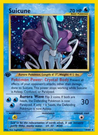 Suicune #14 · Neo Revelation Pokémon card