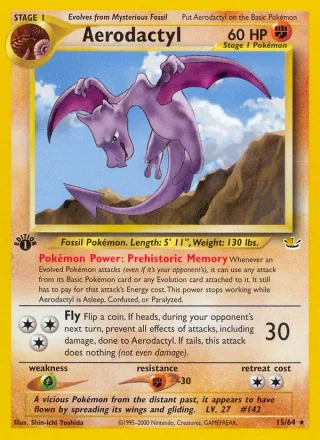 Aerodactyl #15 · Neo Revelation Pokémon card
