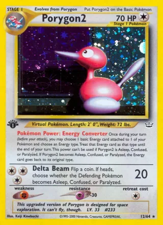 Porygon2 #12 · Neo Revelation Pokémon card
