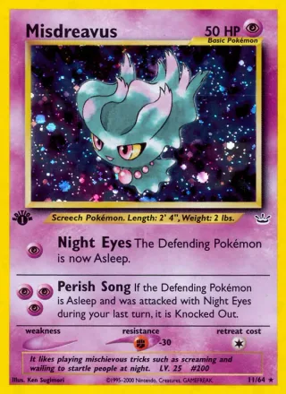 Misdreavus #11 · Neo Revelation Pokémon card
