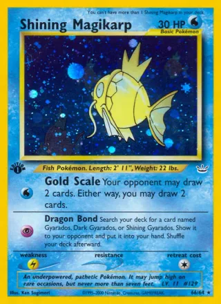 Shining Magikarp #66 · Neo Revelation Pokémon card