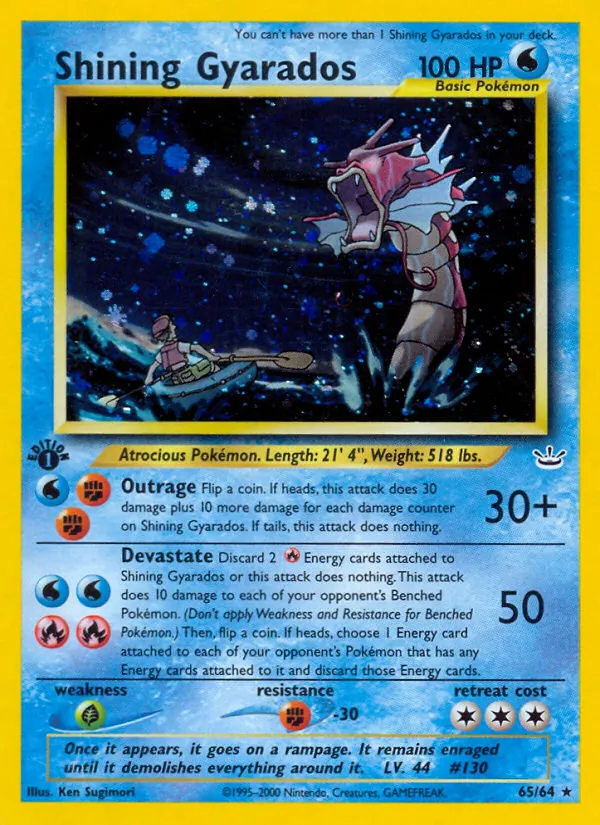 Shining Gyarados full card art