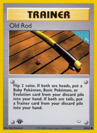 Old Rod #64 · Neo Revelation Pokémon card