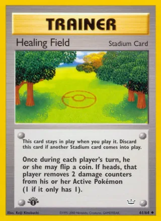 Healing Field #61 · Neo Revelation Pokémon card
