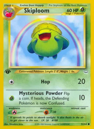 Skiploom #52 · Neo Revelation Pokémon card