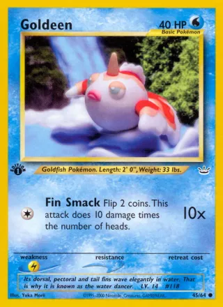 Goldeen #45 · Neo Revelation Pokémon card