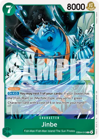 Jinbe #EB04-015 · The Azure Sea's Seven One Piece card