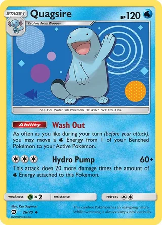 Quagsire #26 · Dragon Majesty Pokémon card