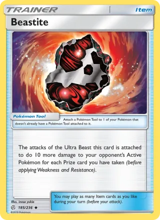 Beastite #185 · Cosmic Eclipse Pokémon card