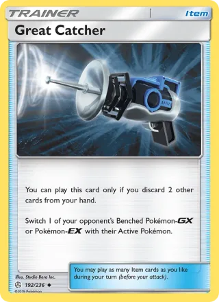 Great Catcher #192 · Cosmic Eclipse Pokémon card