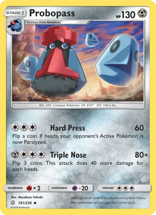 Probopass #141 · Cosmic Eclipse Pokémon card