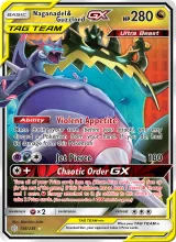 Naganadel & Guzzlord GX · Cosmic Eclipse Pokémon card