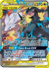 Reshiram & Zekrom GX · Cosmic Eclipse Pokémon card