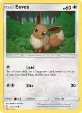 Eevee · Cosmic Eclipse Pokémon card