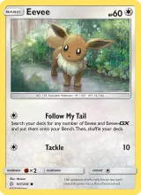 Eevee · Cosmic Eclipse Pokémon card