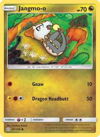 Jangmo-o #161 · Cosmic Eclipse Pokémon card
