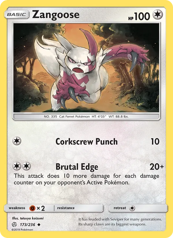 Zangoose full card art