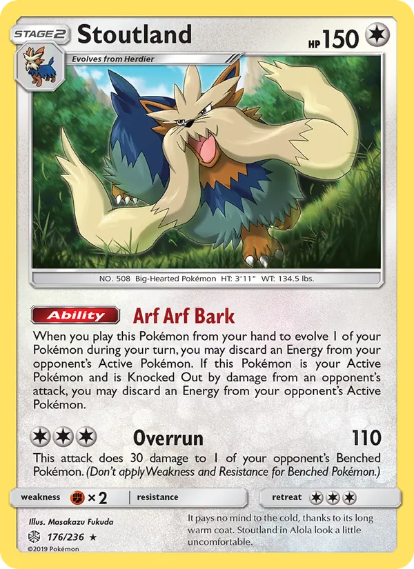 Stoutland full card art