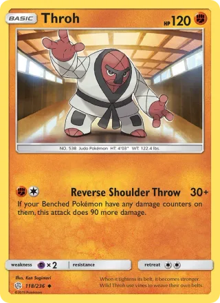Throh #118 · Cosmic Eclipse Pokémon card