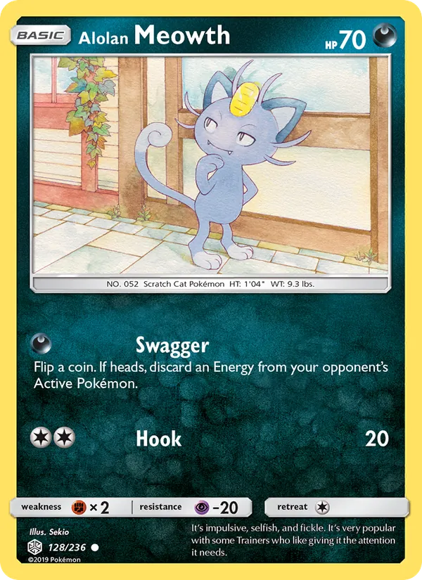 Alolan Meowth full card art