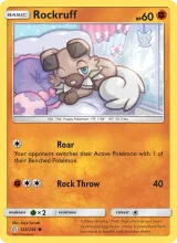 Rockruff · Cosmic Eclipse Pokémon card