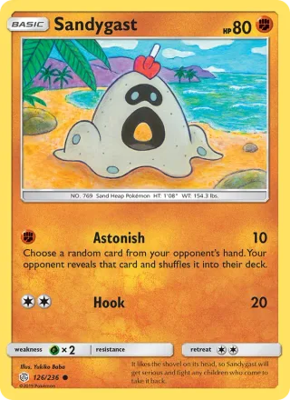Sandygast #126 · Cosmic Eclipse Pokémon card