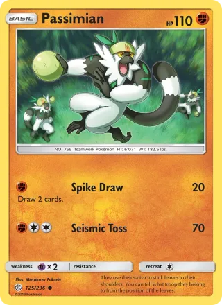 Passimian #125 · Cosmic Eclipse Pokémon card