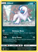 Absol · Cosmic Eclipse Pokémon card