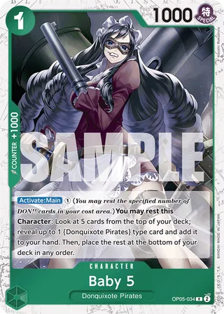 Baby 5 (Full Art) #OP05-034-full-art · Premium Booster -The Best- One Piece card