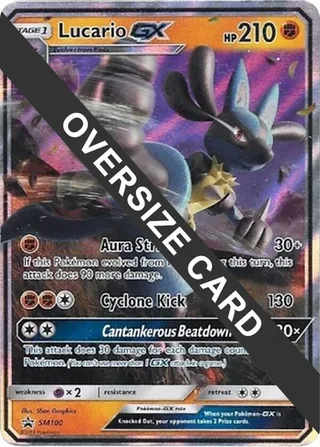 Lucario GX - SM100 #SM100 · Jumbo cards Pokémon card