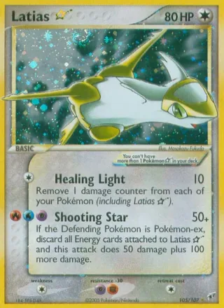 Latias ☆ #105 · Deoxys Pokémon card