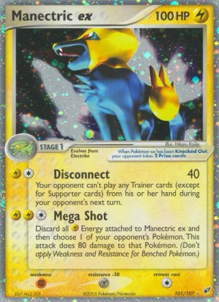 Manectric ex #101 · Deoxys Pokémon card