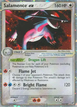 Salamence ex #103 · Deoxys Pokémon card