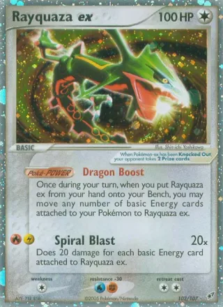 Rayquaza ex #102 · Deoxys Pokémon card