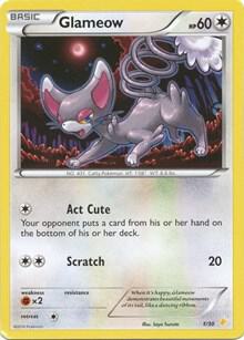 Glameow #1 · XY trainer Kit (Pikachu Libre) Pokémon card
