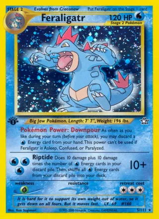 Feraligatr #5 · Neo Genesis Pokémon card