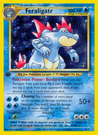 Feraligatr #4 · Neo Genesis Pokémon card