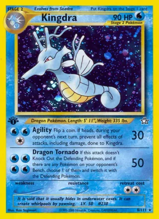 Kingdra #8 · Neo Genesis Pokémon card