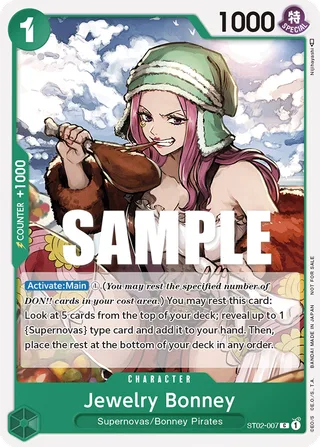 Jewelry Bonney (SP) #ST02-007-sp · Two Legends One Piece card
